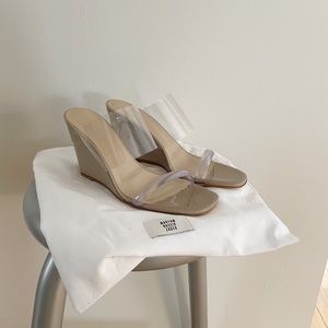 Maryam Nassir Zadeh Olympia Wedge in Adobe